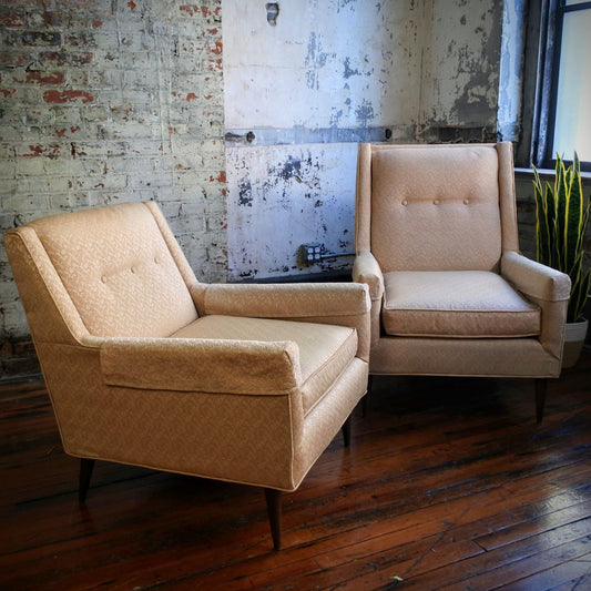 Upholstered Lounge Chairs (pair)